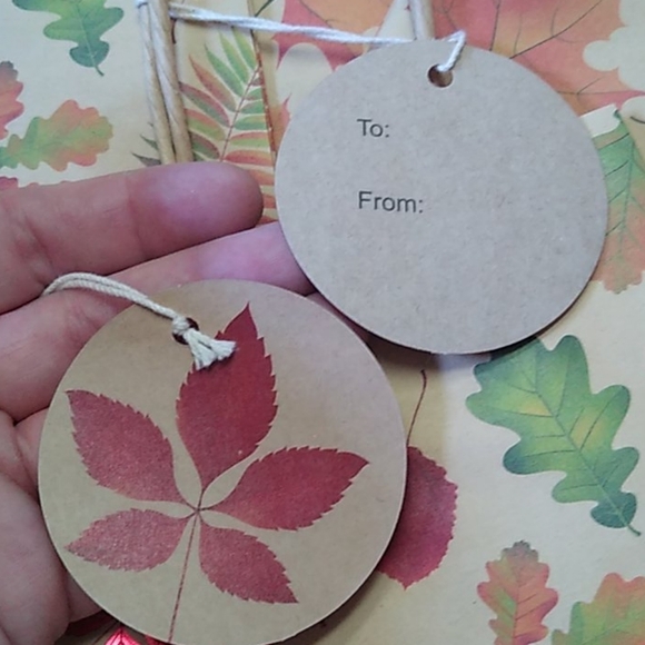 Fall Metallic Leaves Bottle Bags, set of 25 - Picture 3 of 7